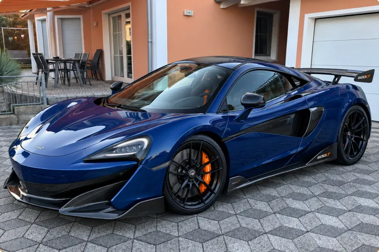 Recently purchased McLaren 600LT in blue