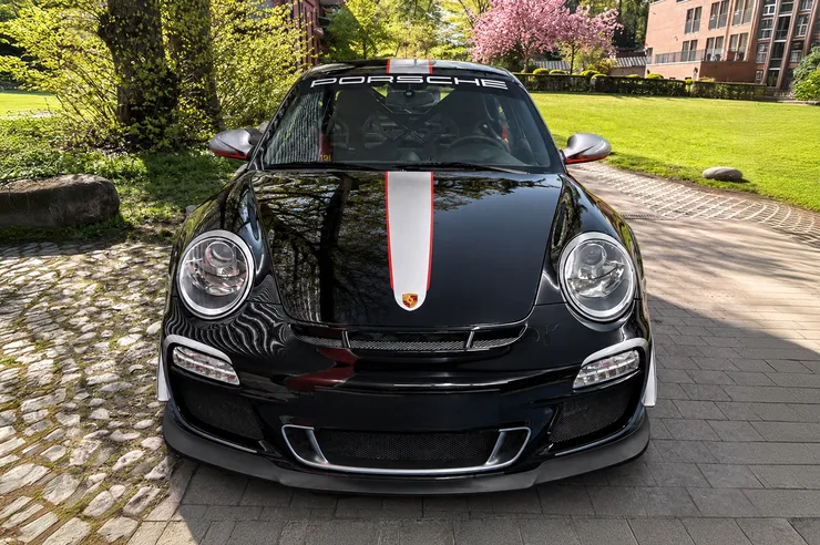 Zuletzt angekaufter Porsche 911 GT3 RS in Schwarz mit Streifen